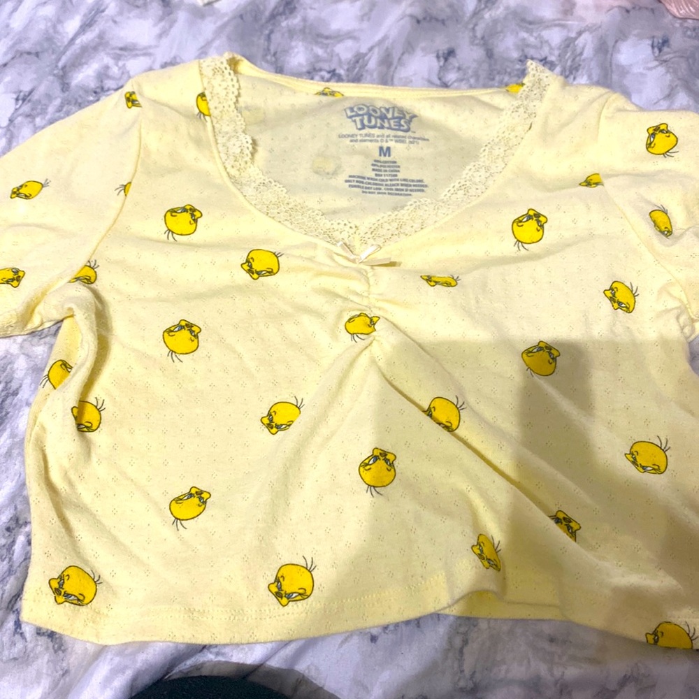 Tweety crop top